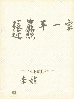 张严平一家三口近照