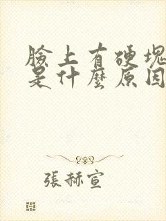 脸上有硬块痘痘是什么原因