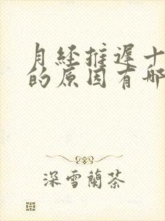 月经推迟十几天的原因有哪些