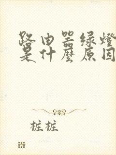 路由器绿灯闪烁是什么原因