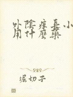 外阴痒长小疙瘩用什么药