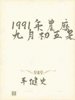 1991年农历九月初五是什么命