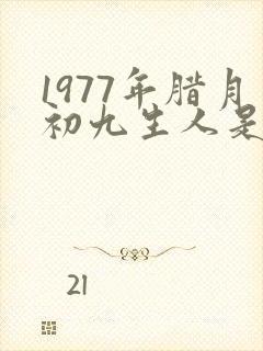 1977年腊月初九生人是什么命
