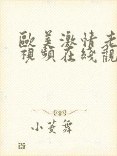 欧美激情老司机视频在线观看