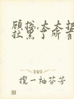 顾总,太太把你拉黑了所有章节封面