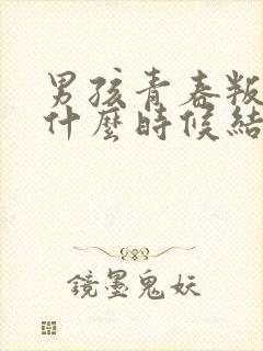 男孩青春叛逆期什么时候结束