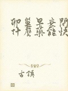 卵巢早衰闭经吃什么药能快来经