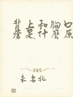 背上和胸口长痤疮是什么原因