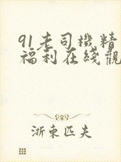 91老司机精品福利在线观看