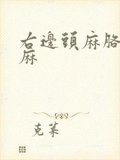 右边头麻胳膊手麻封面