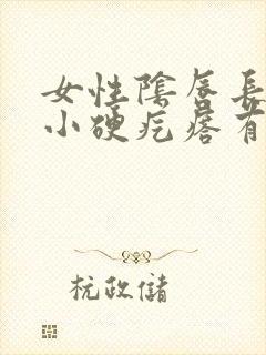 女性阴唇长了个小硬疙瘩有点疼