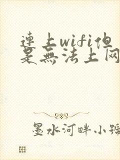 连上wifi但是无法上网如何解决