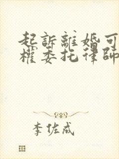 起诉离婚可以全权委托律师办理吗