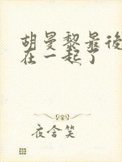 胡曼黎最后和谁在一起了