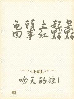 龟头上起是怎么回事红点点封面