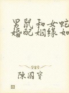 男鼠和女蛇相配婚配姻缘如何