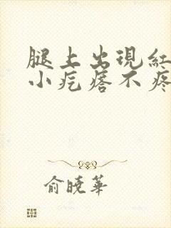 腿上出现红色的小疙瘩不疼不痒