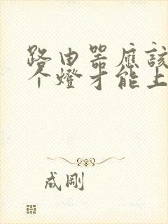 路由器应该亮几个灯才能上网