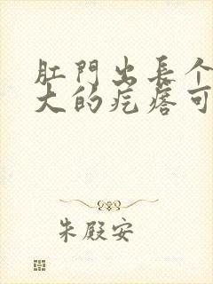 肛门出长个豆子大的疙瘩可疼