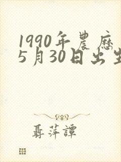 1990年农历5月30日出生人的命运