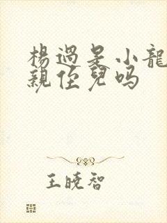 杨过是小龙女的亲侄儿吗