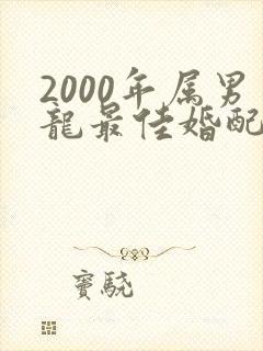2000年属男龙最佳婚配属相封面