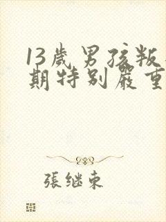 13岁男孩叛逆期特别严重怎么办