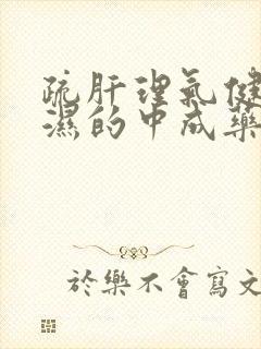 疏肝理气健脾祛湿的中成药