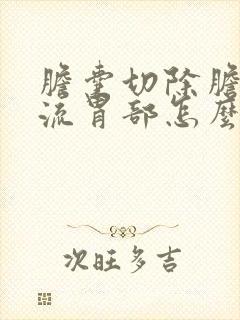 胆囊切除胆汁反流胃部怎么办封面