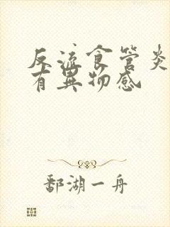 反流食管炎喉咙有异物感