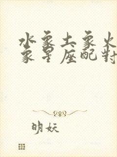 水象土象火象风象星座配对