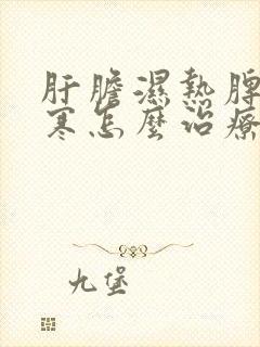 肝胆湿热脾胃虚寒怎么治疗吃什么中药?封面