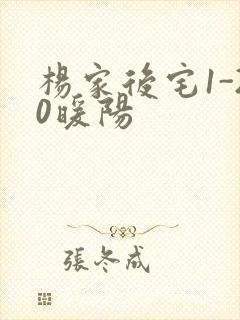 杨家后宅1-20暖阳