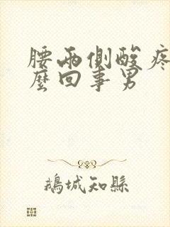 腰两侧酸疼是怎么回事男