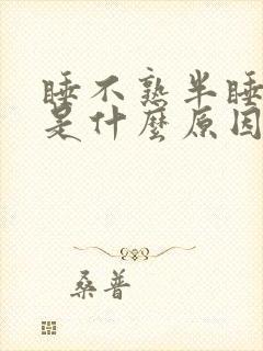 睡不熟半睡半醒是什么原因