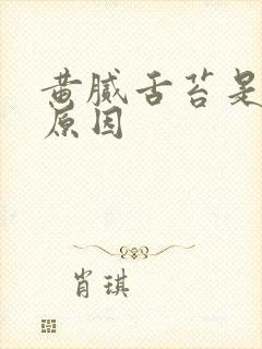 黄腻舌苔是什么原因