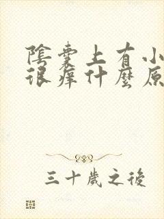 阴囊上有小疙瘩很痒什么原因