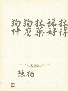 狗狗拉稀拉血吃什么药好得快