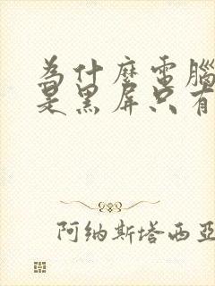 为什么电脑打开是黑屏只有鼠标