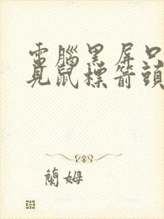 电脑黑屏只能看见鼠标箭头