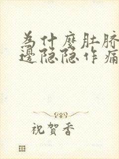 为什么肚脐眼左边隐隐作痛封面