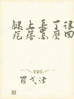 腿上长了很多小疙瘩怎么回事