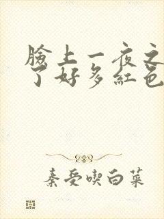 脸上一夜之间长了好多红色的痘痘封面