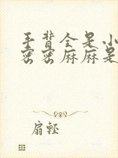 手背全是小疙瘩密密麻麻是什么病