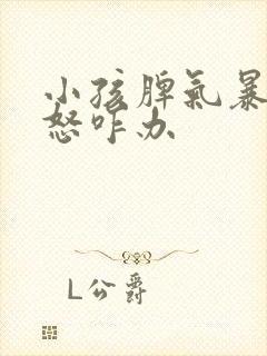 小孩脾气暴躁易怒咋办