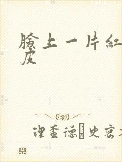 脸上一片红起干皮