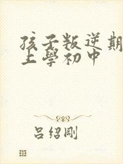 孩子叛逆期不想上学初中封面