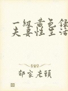 一级黄色录像片夫妻性生活影片一级a