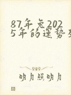 87年兔2025年的运势及运程
