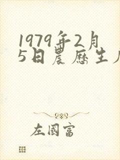 1979年2月5日农历生辰八字